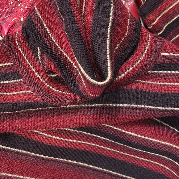 Vintage Brooks Brothers Striped 100% merino wool turtleneck sweater size S - Picture 10 of 11